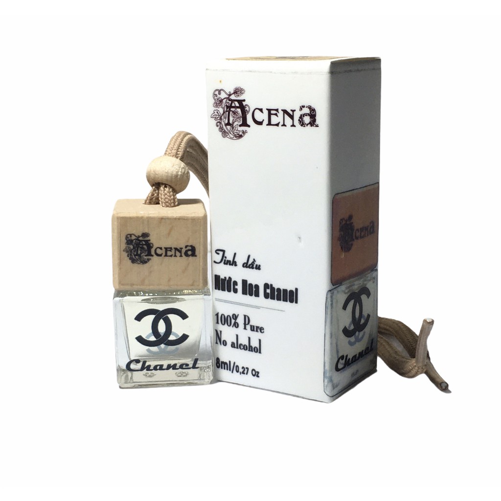 Tinh Dầu ACENA Nguyên Chất Treo Xe Ô Tô, Treo Phòng, Treo Tủ Quần Áo Hương Nước Hoa Chanel 7ml