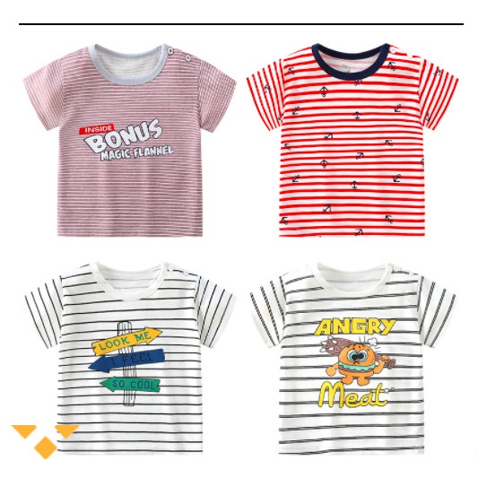 áo thun bé trai mùa hè nhiều mẫu chất đẹp 2022