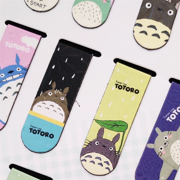 Bookmark Nam Châm Đánh Dấu Sách - Totoro Ánh Kim (1 Cái - Mẫu Ngẫu Nhiên)