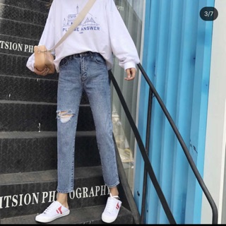 Quần jeans mài size S M L