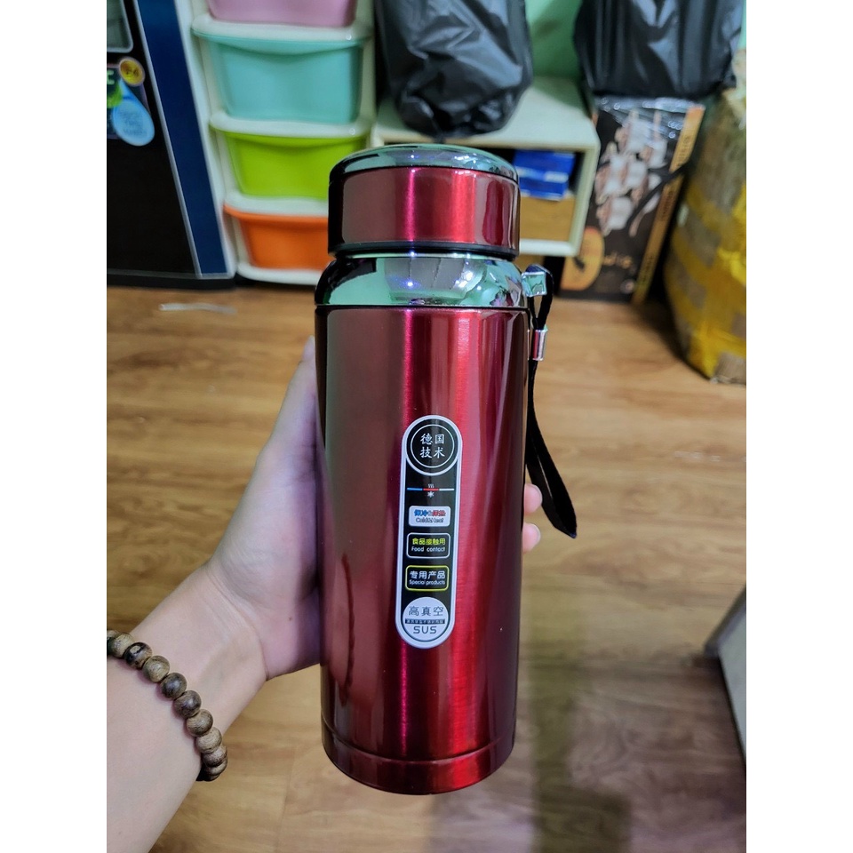 BÌNH GIỮ NHIỆT 800ML LOẠI XỊN INOX 304