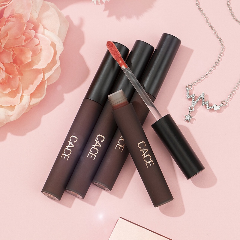 Bộ 4 Son Môi Chống Thấm Nước Lâu Trôi Kèm Hộp Dễ Thương Thích Hợp Làm Quà Tặng Valentine