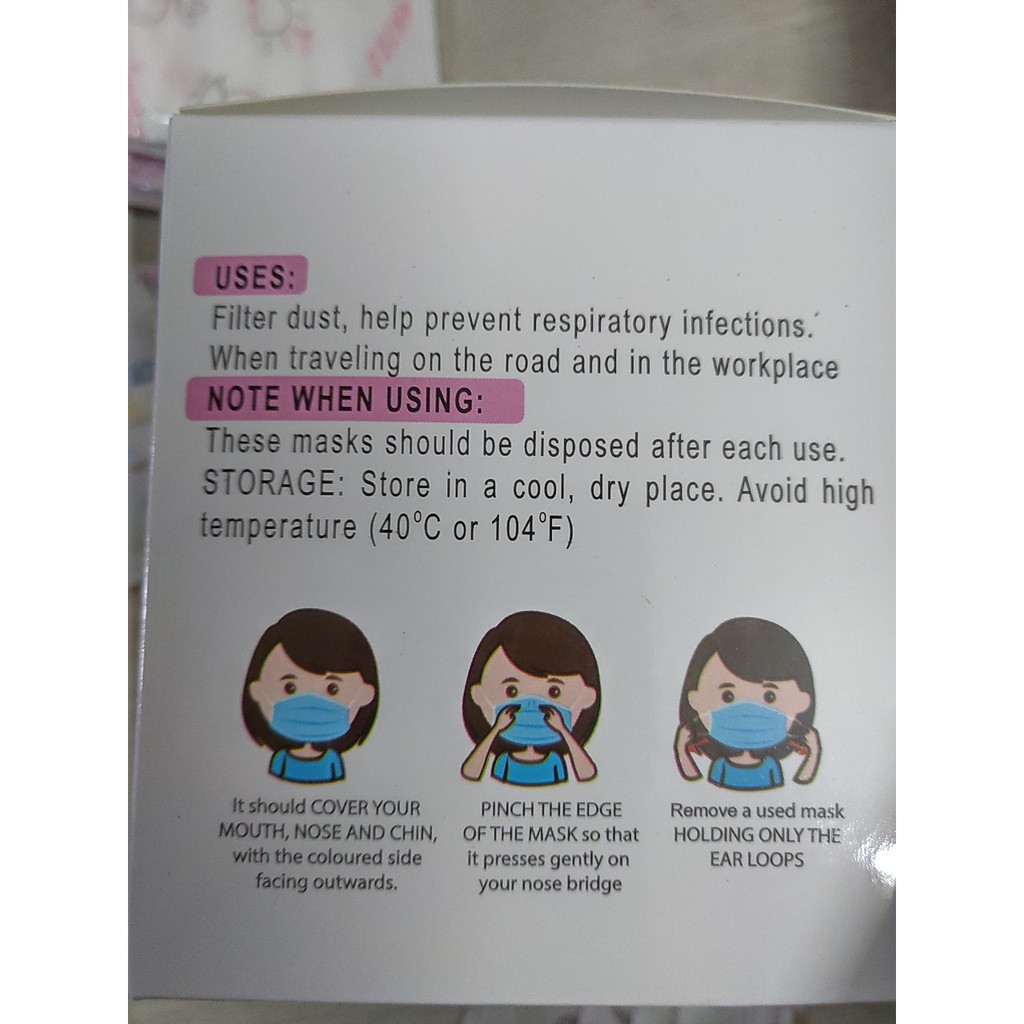 1 Hộp 50 chiếc khẩu trang y tế trẻ em 3 lớp hiệu Bảo Châu, Hàng kiểm định chất lượng 👌