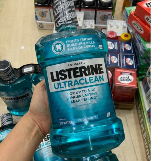 [ Date 05/2023] Nước súc miệng Listerine Ultraclean (1.5L/chai)