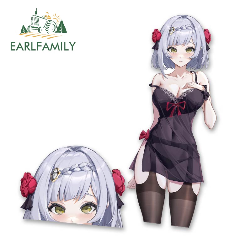 Đề Can Dán Trang Trí Xe Hơi / Xe Máy / Xe Tải / Hành Lý Họa Tiết Anime 13cm Vui Nhộn