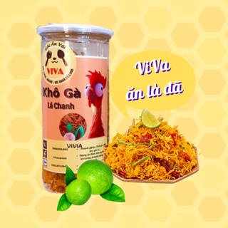 Khô gà lá chanh - 300g - hũ pet 930ml-ăn vặt viva