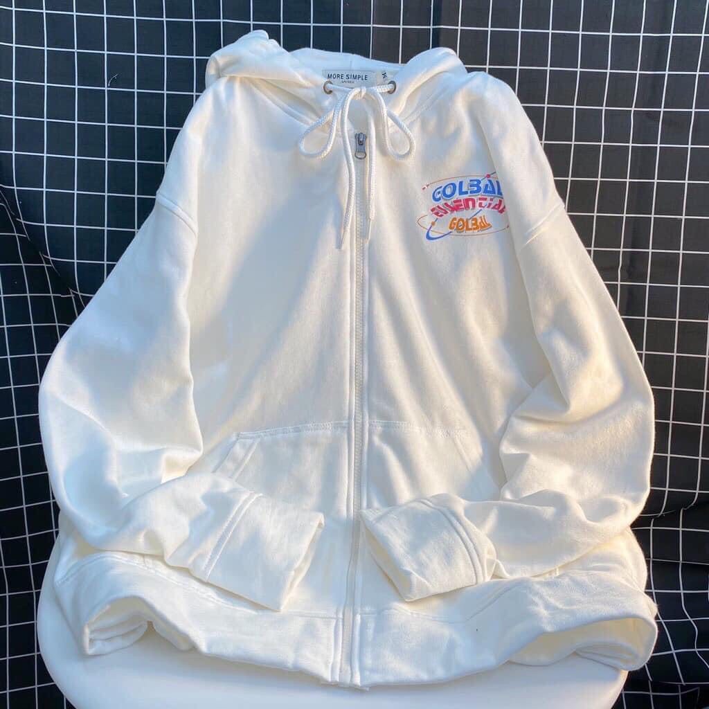 Áo Khoác Nỉ Ngoại Global- Áo Hoodie Kéo Khóa Dáng Rộng Unisex | BigBuy360 - bigbuy360.vn