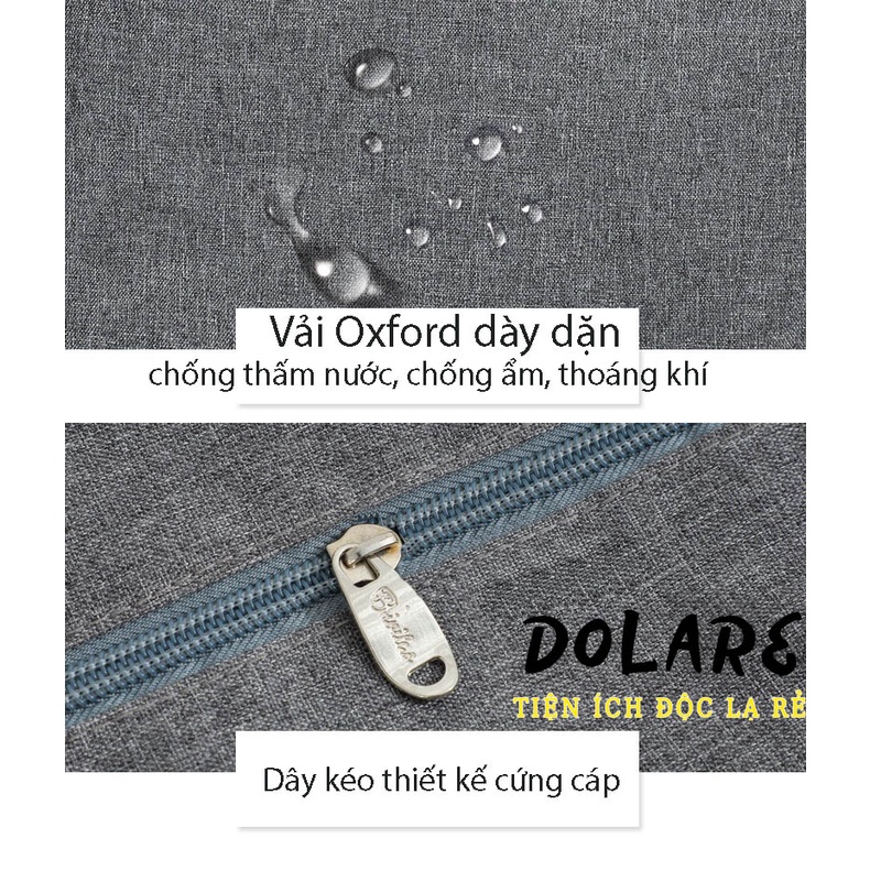 Túi Đựng Cơm Giữ Nhiệt Cao Cấp 3 Lớp Vải POLYESTER Size Lớn Cao 25cm Đựng Được Thố Cơm 3 Tầng