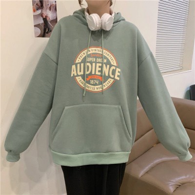 Áo Hoodie Nữ Audience Tay Dài Dáng Rộng Phong Cách Hàn Quốc Cá Tính | BigBuy360 - bigbuy360.vn