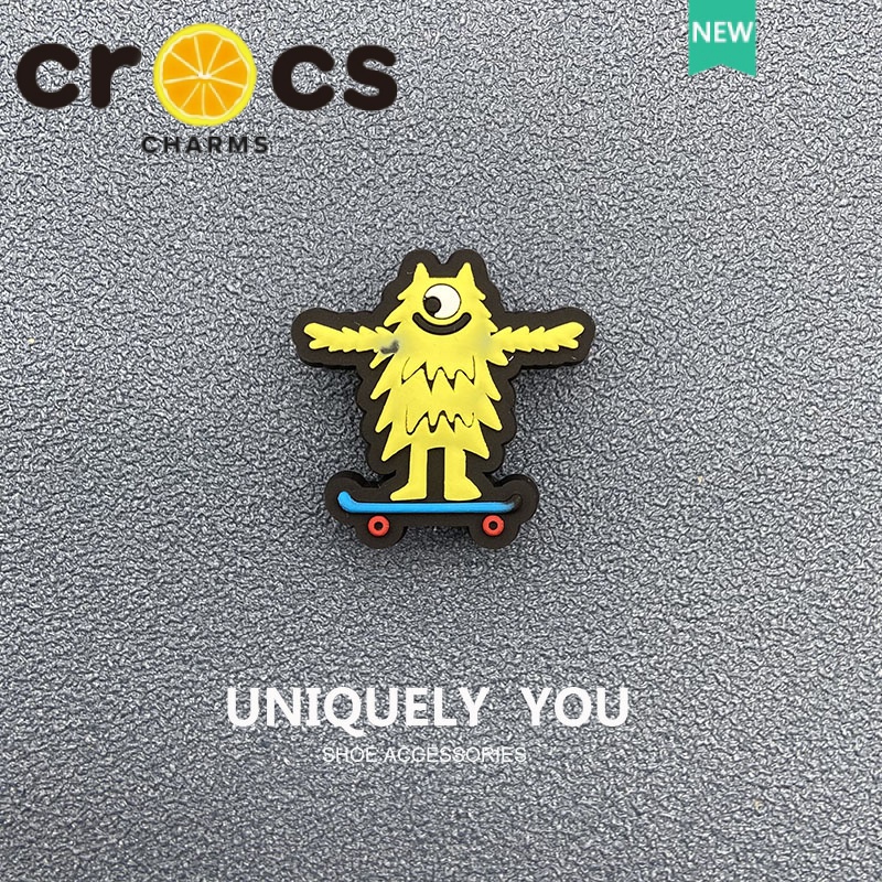 Phụ Kiện Khóa Giày crocs Họa Tiết Quái Vật Hoạt Hình Trang Trí Cho crocs