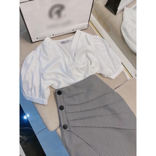 Áo sơ mi lụa Zara