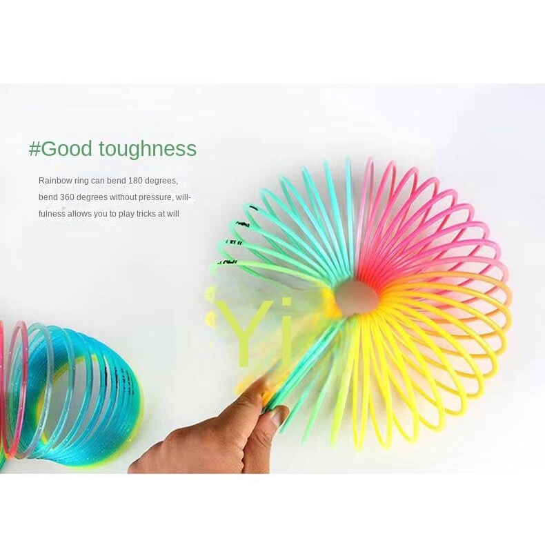 Đồ Chơi Lò Xo Bằng Nhựa Màu Cầu Vồng Sặc Sỡ Cho Bé
