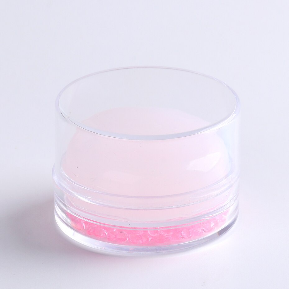 [Hàng mới về] Dụng cụ in hình móng tay bằng silicon mềm màu trắng / hồng diy