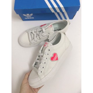 [HÀNG SẴN, AUTH, ĐỦ BILL] Giày thể thao Adidas Nizza  Trefoil Trắng