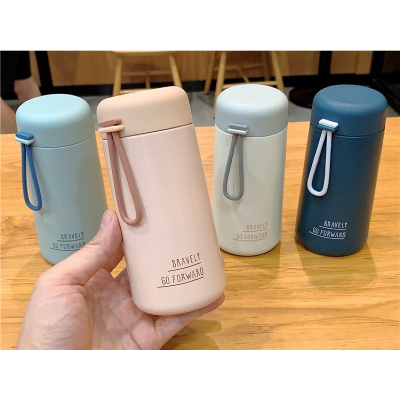 Bình giữ nhiệt dễ thương dung tích 270ml nhỏ gọn có quai xách
