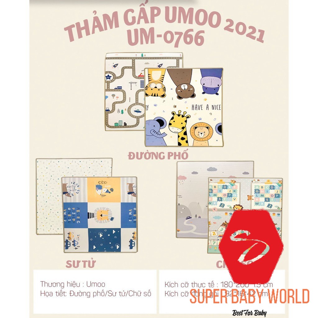 Thảm gấp gọn Umoo Mẫu mới nhất