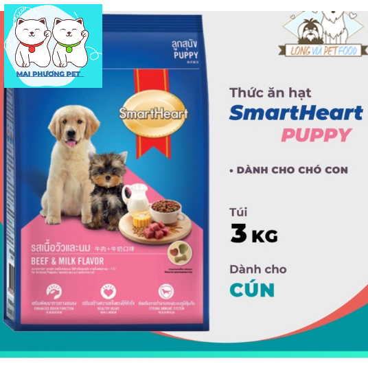 Gói 400gr Thức ăn hạt cao cấp SmartHeart Adult thức ăn chó mọi lứa tuổi