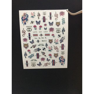 Sticker dán móng tay, sticker nail hình rắn [mã WG]