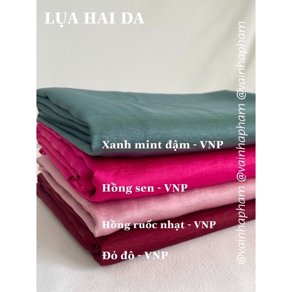 LỤA HAI DA MÀU - VẢI ÁO DÀI CAO CẤP - VẢI NHÀ PHẠM - KHỔ VẢI 1.5M