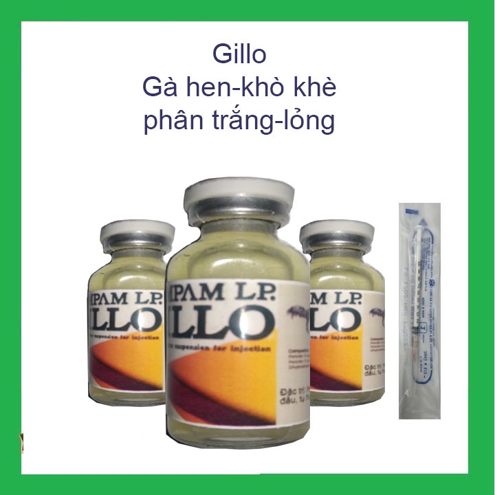 Gillo hết khò khè phân lỏng trắng xanh phù đầu cho gà đá