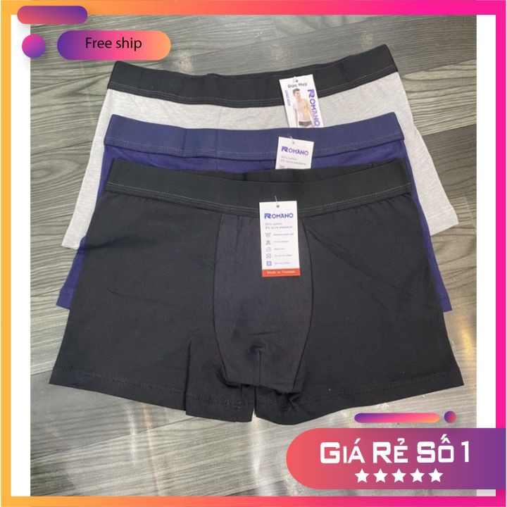 Quần sịp đùi nam⚡ FREE SHIP ⚡Quần lót nam dáng sịp đùi BOXER co giãn 4 chiều - HALLO STORE