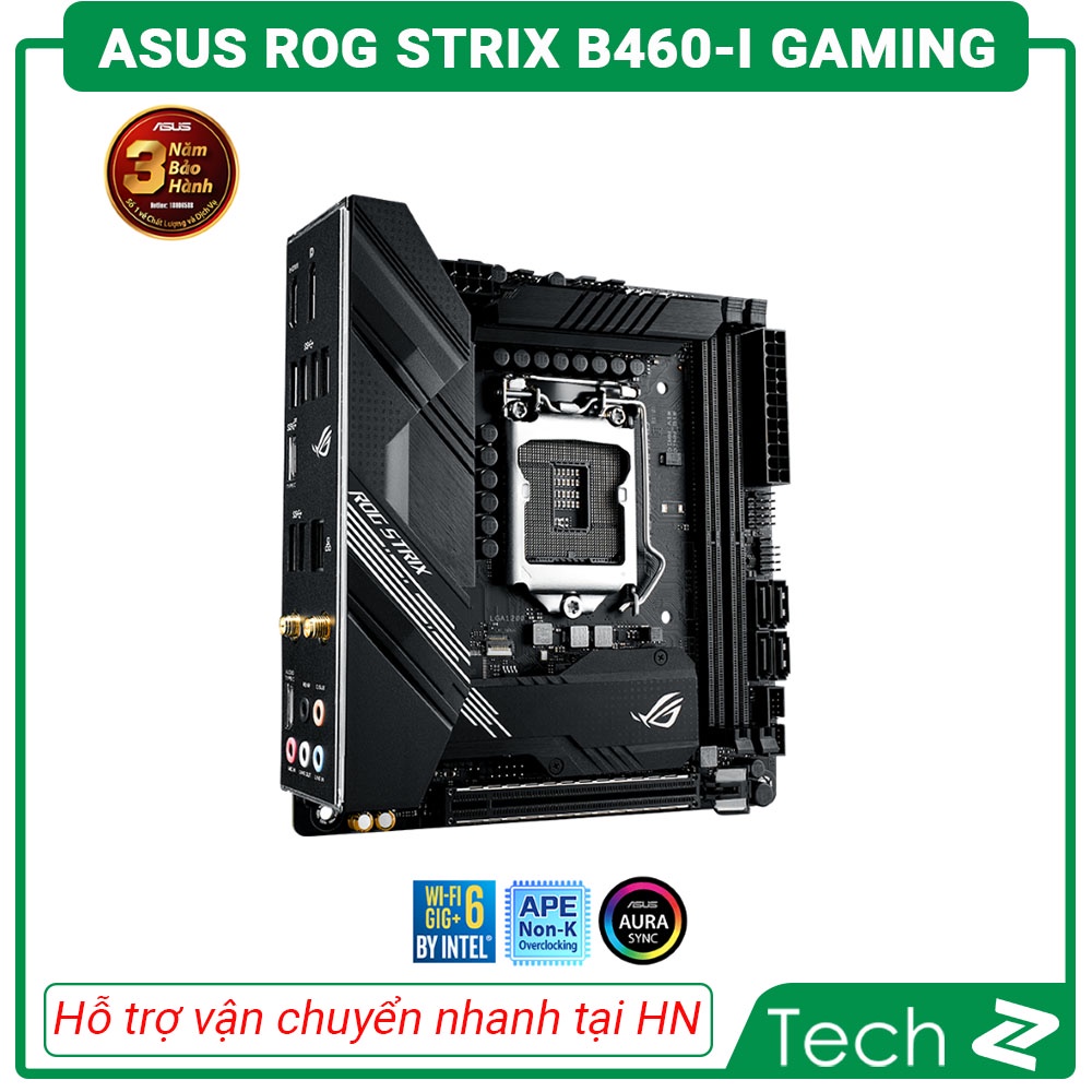 Mainboard ASUS ROG STRIX B460 I GAMING (Intel B460, Socket 1200, Mini-ITX, 2 khe Ram DDR4)
