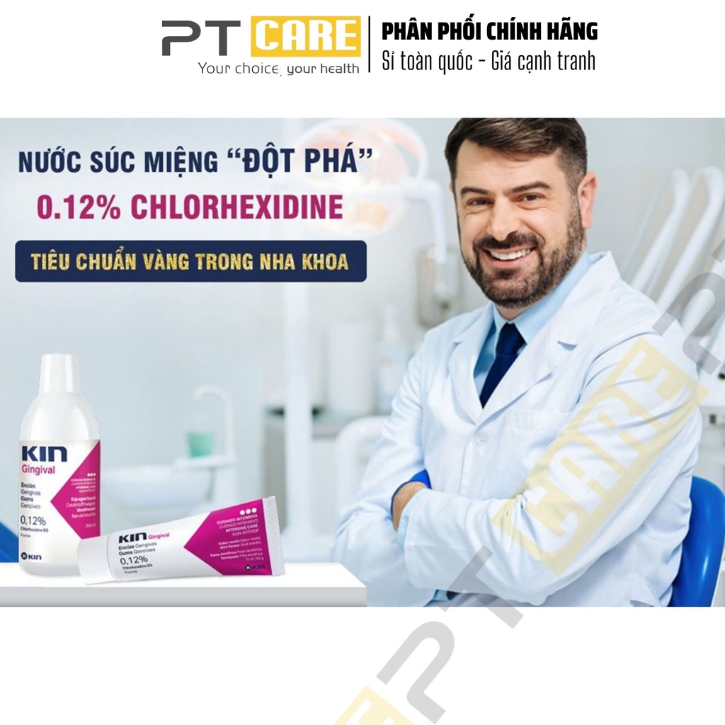 PT CARE | Nước Súc Miệng Kin Gingival Ngăn Ngừa Viêm Nướu 250ml