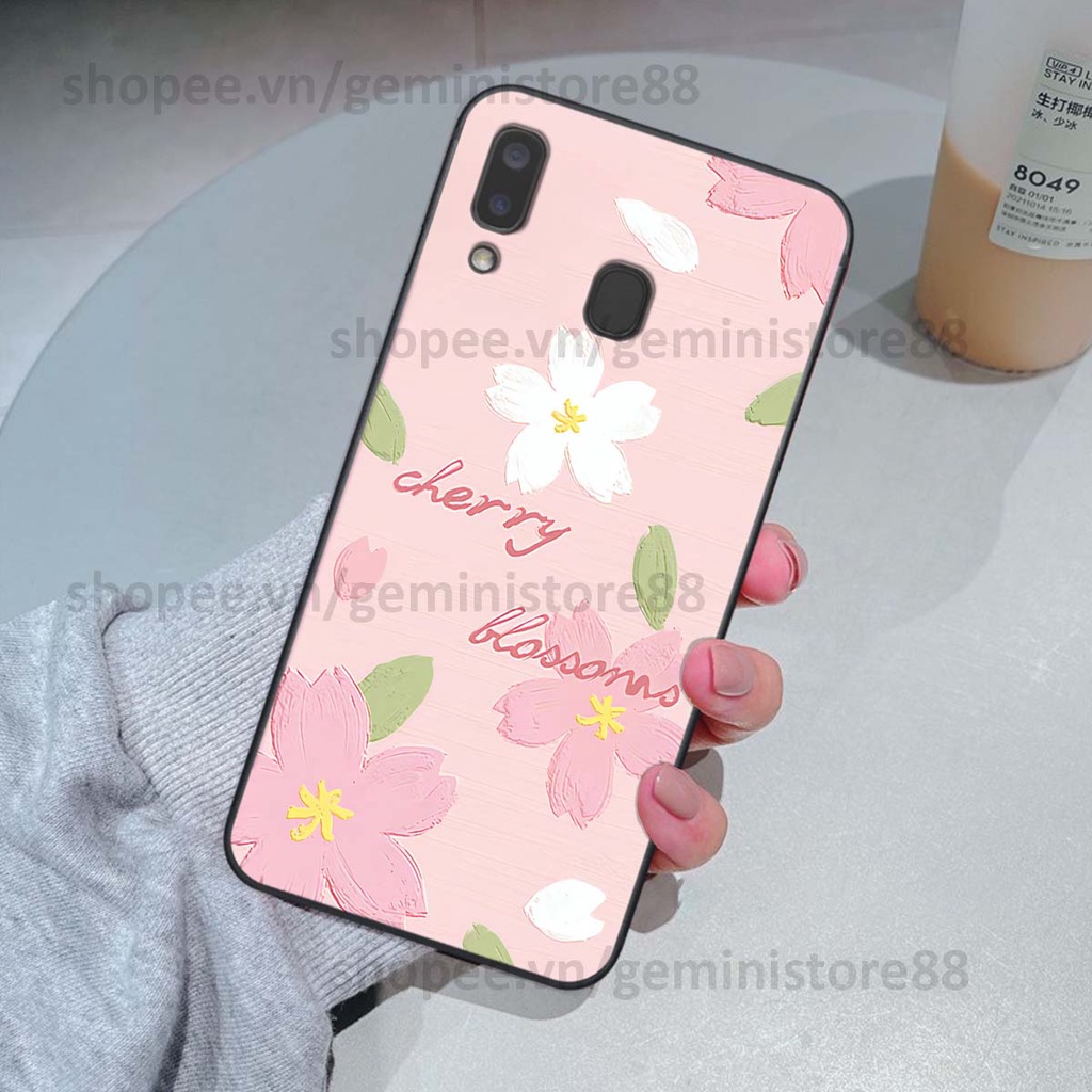 Ốp Samsung A20 / A30 in hình hoa lá nhiều màu sắc siêu đẹp, siêu xinh, siêu cá tính