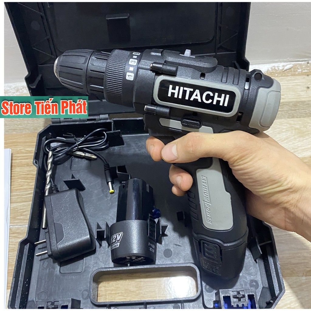 Khoan pin 12v giá cực tốt, tặng phụ kiện 22 món