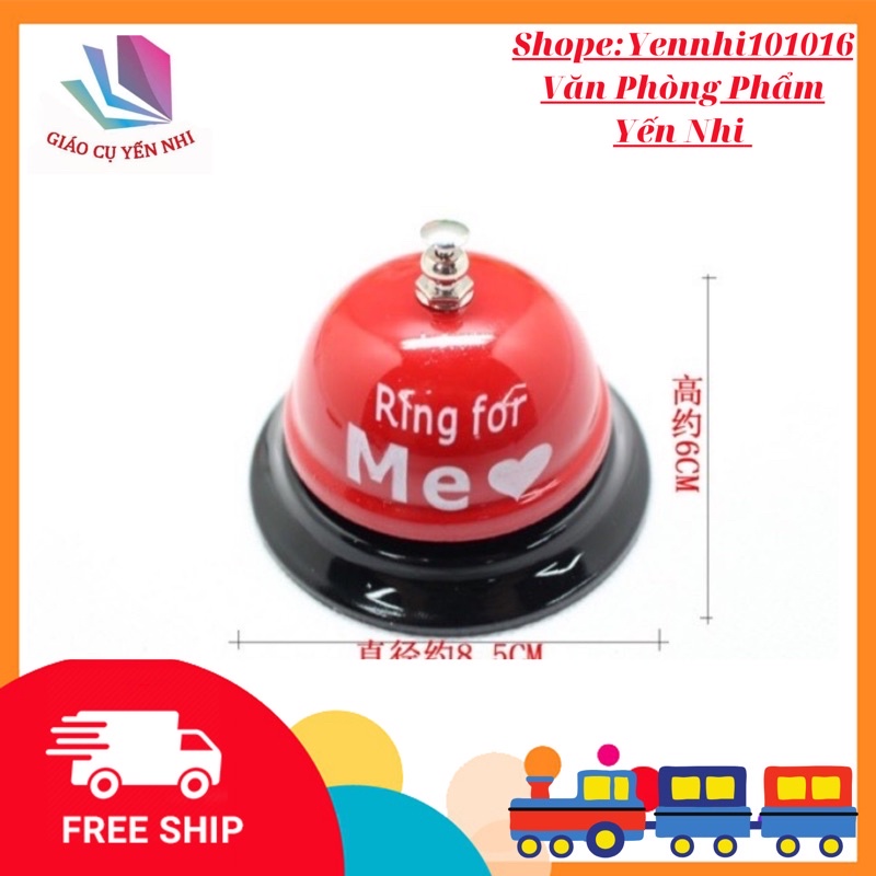 [ FREE SHIP ] Chuông Bấm Để Bàn Đế Kim Loại, chọn mầu Kêu To, Rõ, Đồ Dùng Giáo Cụ dạy học phục vụ trong học tập