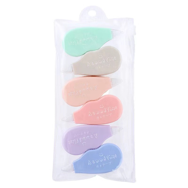 Set 6 Bút Xóa Kéo Họa Tiết Dễ Thương