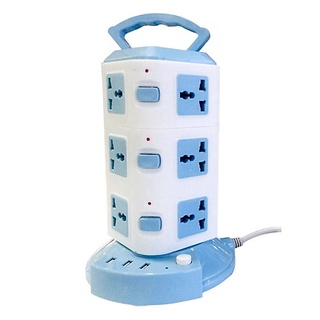 Ổ cắm - phích cắm điện đa năng 3 tầng
