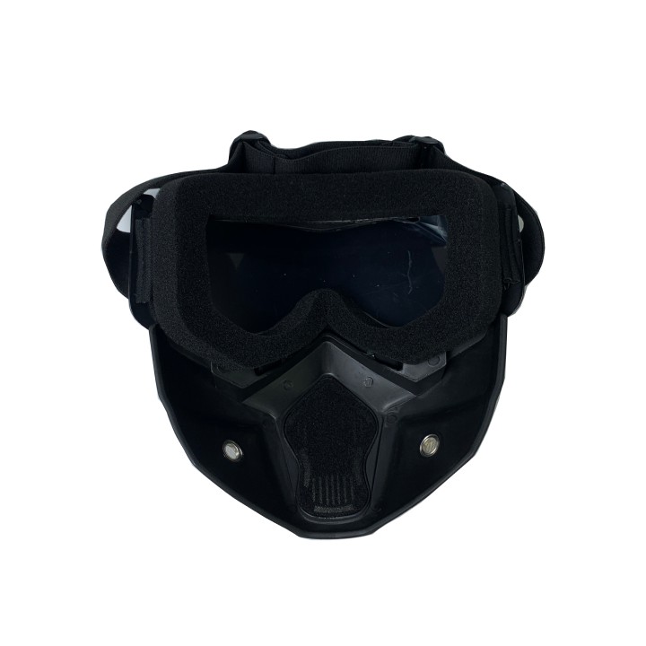 Bán buôn - Mặt Nạ Kèm Kính BEON ĐEO MŨ 3/4, mũ cào cào - chống bụi, tia UV, bảo vẹ mắt khi đi xe máy