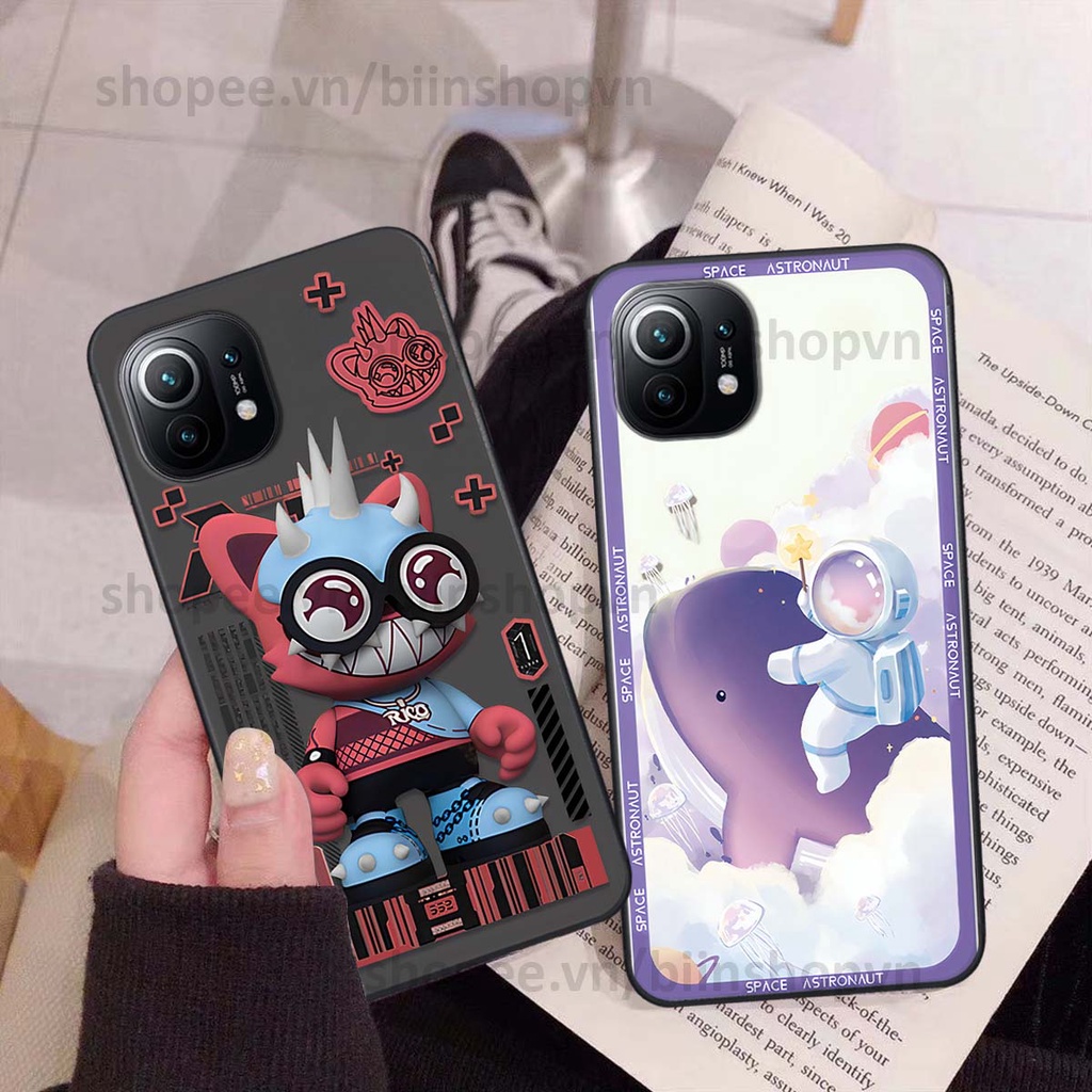 Ốp Xiaomi Mi 11 / Mi 11T / Mi 11 Lite phi hành gia vũ trụ space.x siêu đẹp, thời trang