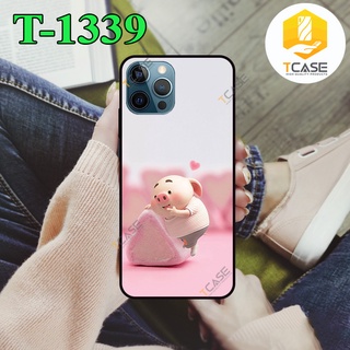 Ốp lưng Iphone 12, 12 mini, 12 Pro, 12 Pro Max in hình Heo hồng dễ thương | Ốp Basic nhám chống sốc bảo vệ camera