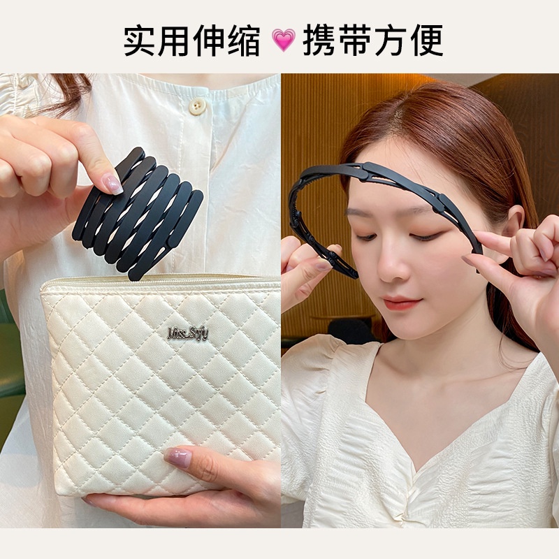 Băng Đô Đội Đầu Thiết Kế Dạng Thẻ Gấp Gọn Tiện Dụng Cho Nữ Năm 2021