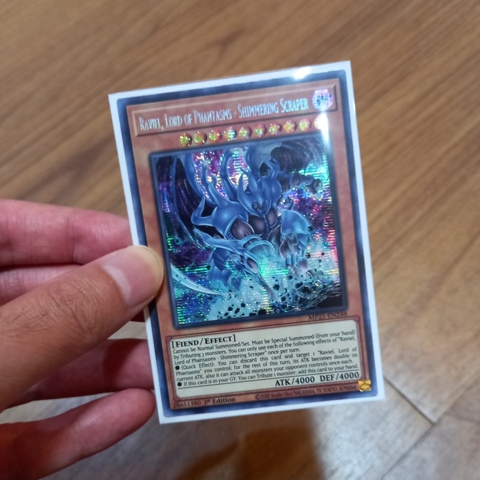 Raviel, Lord of Phantasms - Shimmering Scraper (Prismatic Secret Rare) - Thẻ bài Yugioh chính hãng -