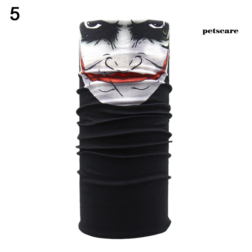 Khăn balaclava trùm đầu che mặt quấn cố giữ ấm Polyester họa tiết ma hallowwen