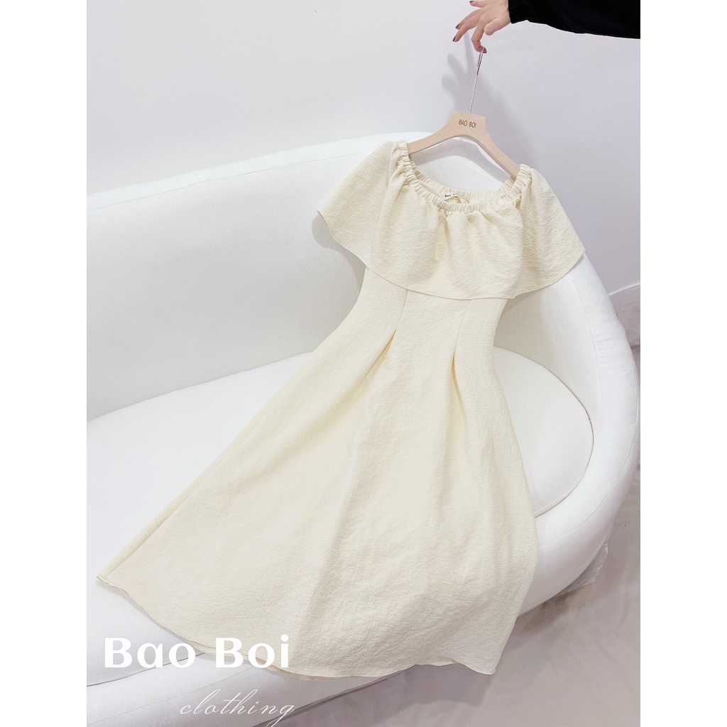 Váy trễ vai trắng dự tiệc sang trọng dáng dài hottrend chất đẹp LICA - V17 | BigBuy360 - bigbuy360.vn