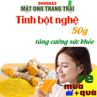 50gr tinh bột nghệ nguyên chất daklak, hỗ trợ giảm đau dạ dày, hỗ trợ tiêu hóa, làm mịn da