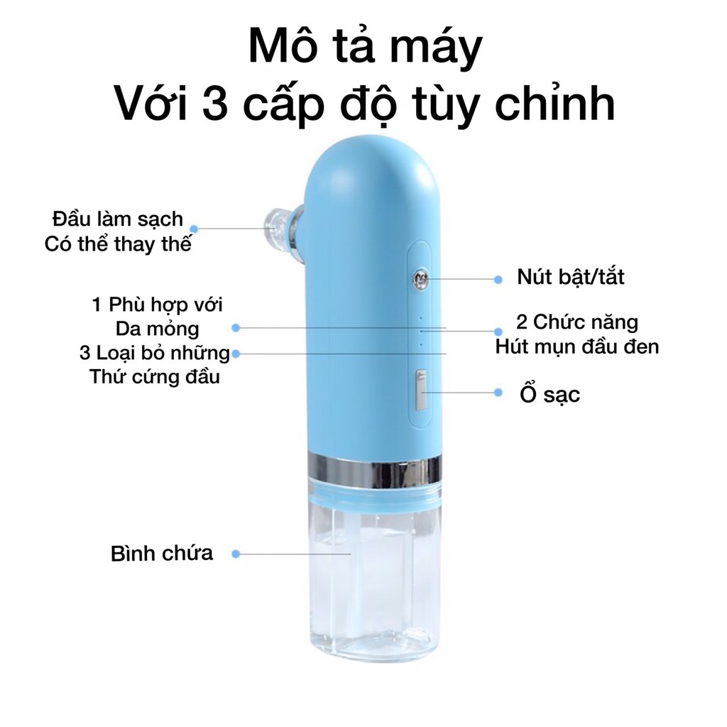 Máy hút mụn đầu đen cao cấp mini cầm tay