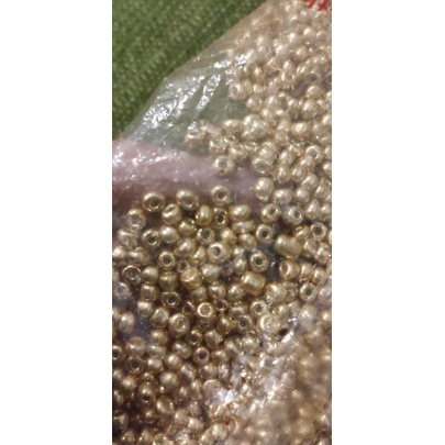 Hạt cườm 4mm đồng , vàng , bạc