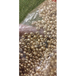 Hạt cườm 4mm đồng , vàng , bạc