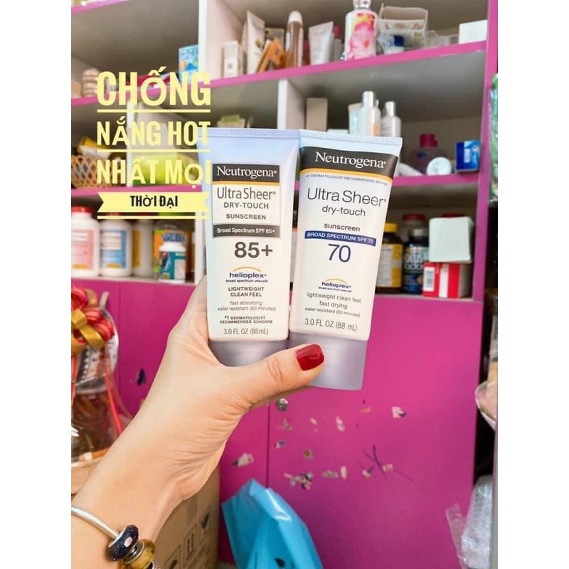 KEM CHỐNG NẮNG Neutrogena Ultra Sheer Dry-Touch SPF 55-MỸ-88ml