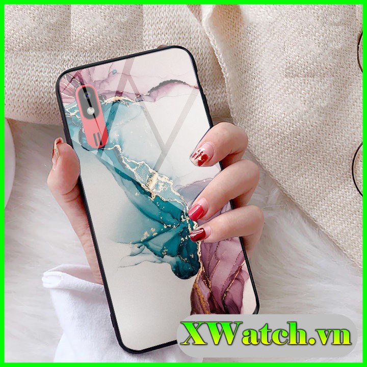 Ốp lưng phủ bóng Oppo Reno 3 Reno 5 Reno 4 pro A1k A3s A5s A5 /A9 2020 A31 2020 A52 A92 A53 A74 A93 Reno 2F F9 vân đá