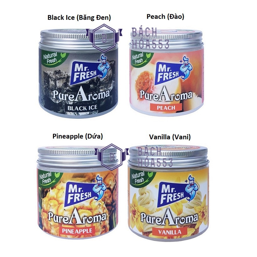 Sáp thơm phòng khử mùi PureAroma Mr.Fresh Hando 230g (4 hương tùy chọn)