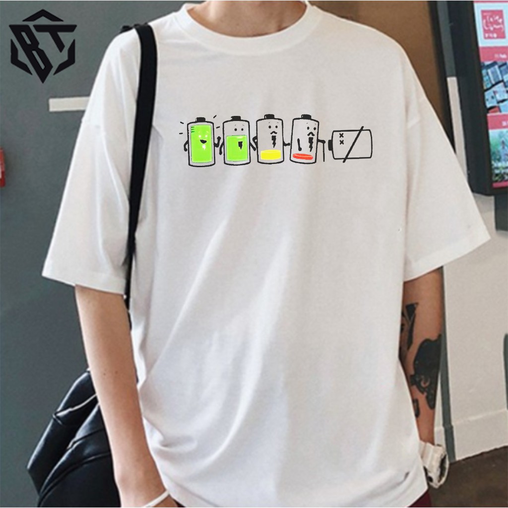 Áo thun tay lỡ 🔴FREESHIP🔴 form rộng unisex Nam Nữ PIN | BigBuy360 - bigbuy360.vn