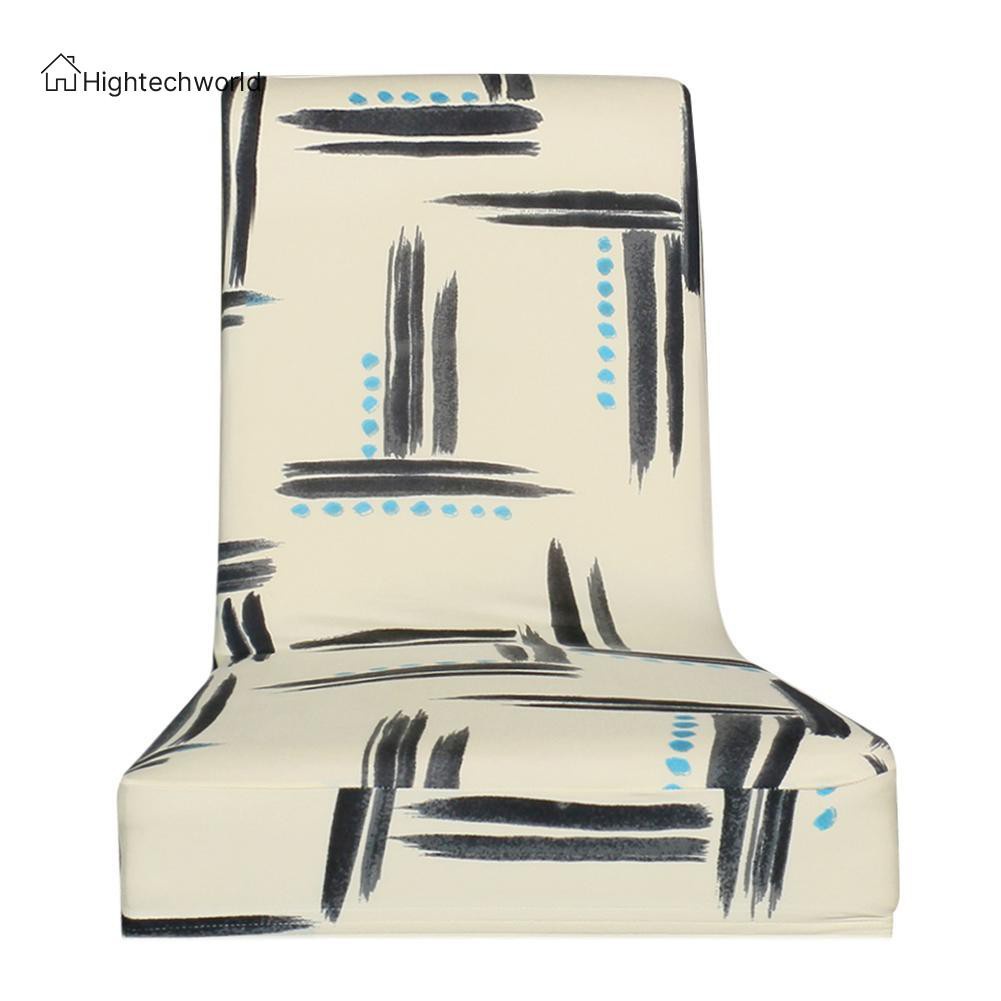 Hightechworld Graffiti Printed Stretch Chair Cover Restaurant Banquet Elastic Seat Covers