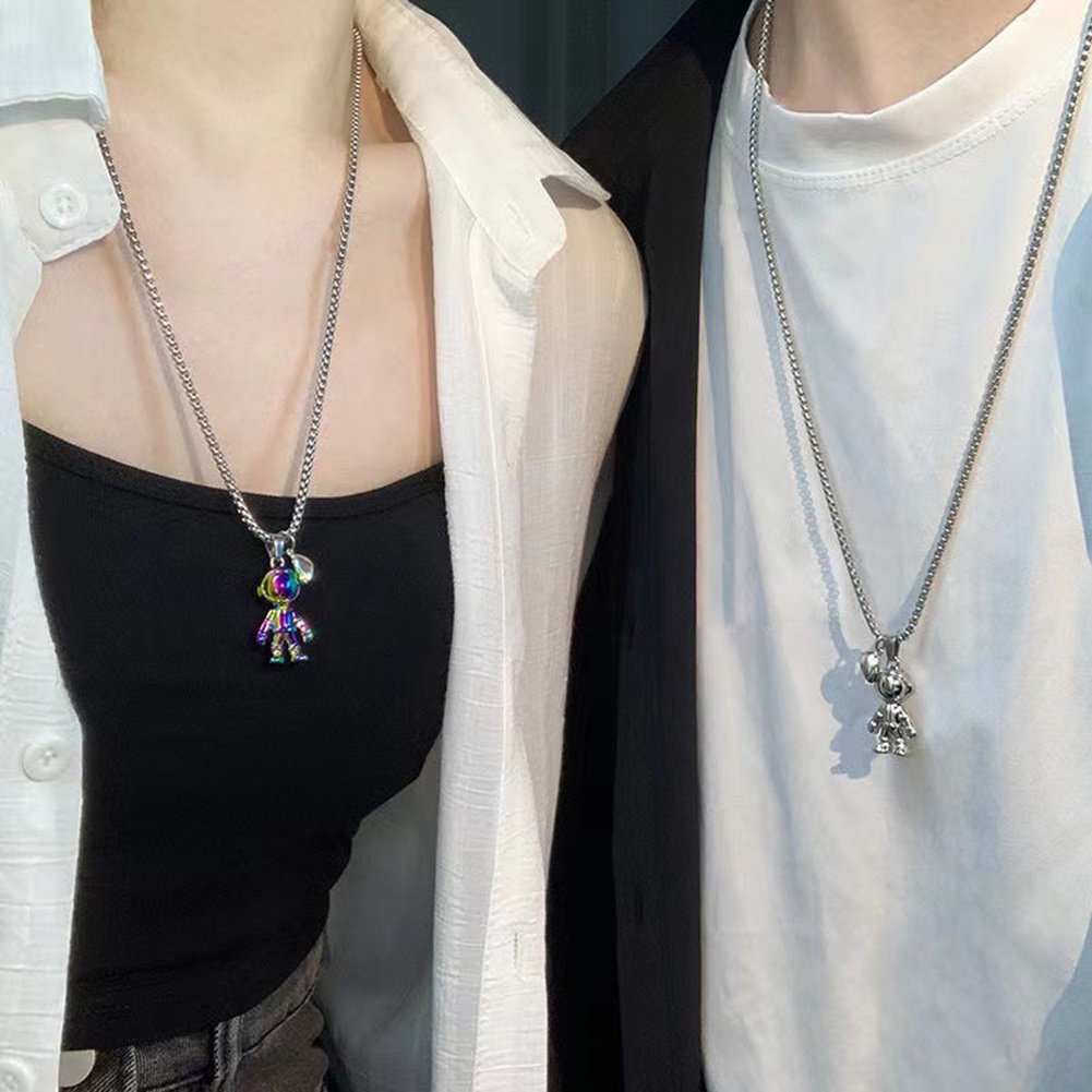 Vòng cổ Kim Loại Mặt Trái Tim Sáng Tạo Cho Cặp Đôi