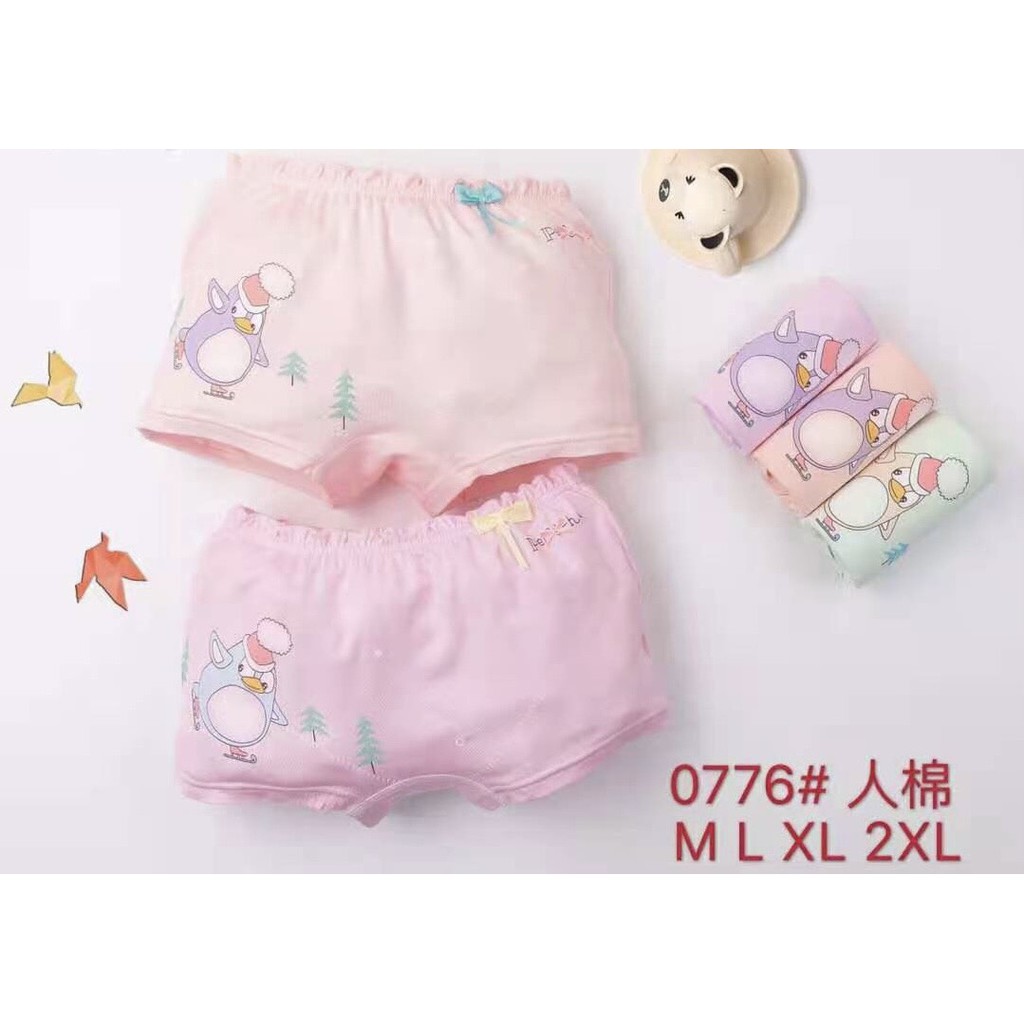 Set 4 Quần chip đùi bé gái - Quần chip đùi bé gái hàng Quảng Châu cao cấp Vải Cotton siêu mát, dễ thương